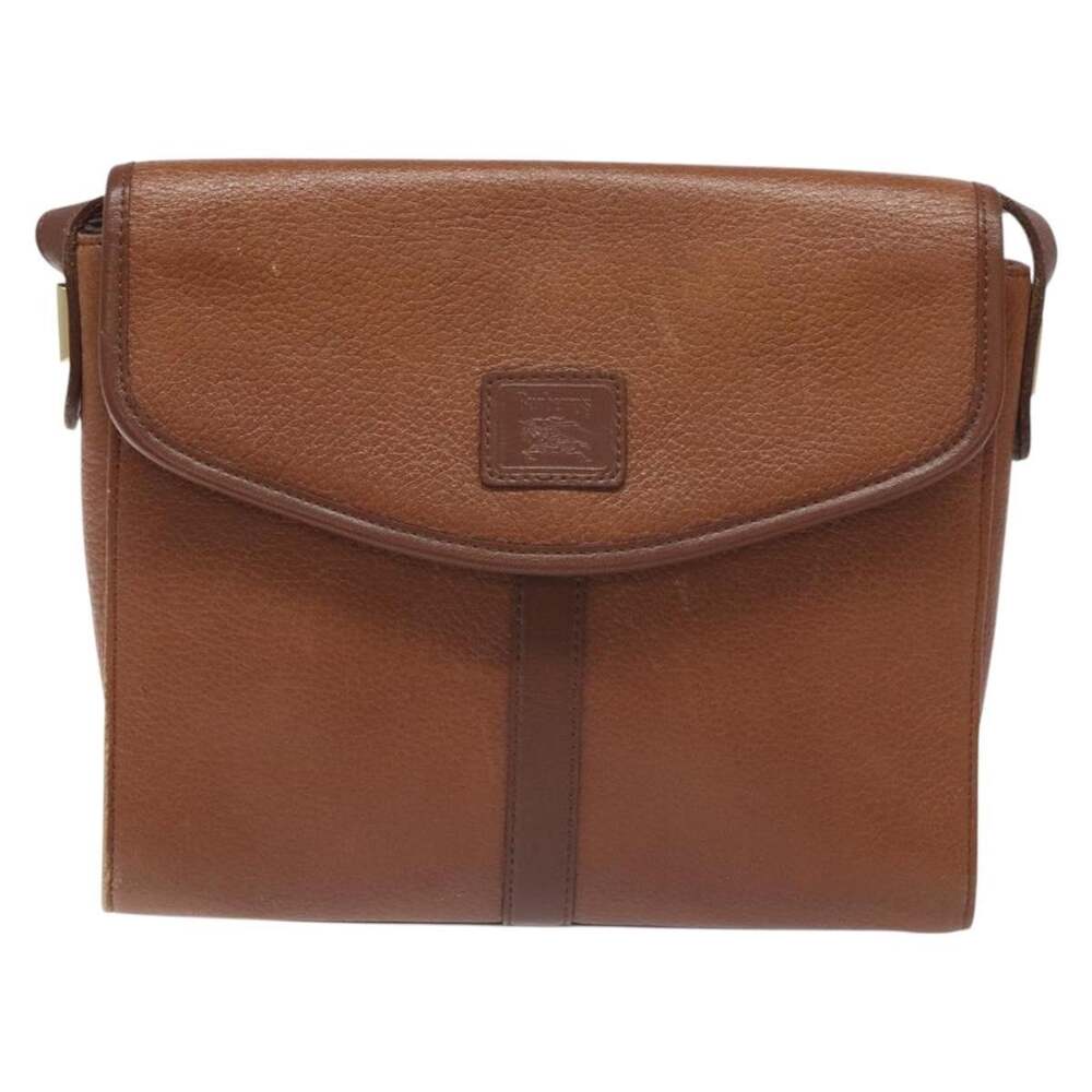 Burberry Leather Shoulder Bag Brown